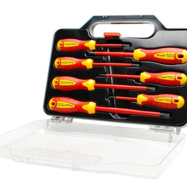 Proskit Screwdriver Insulated VDE Set of 7 pcs SD-8012
