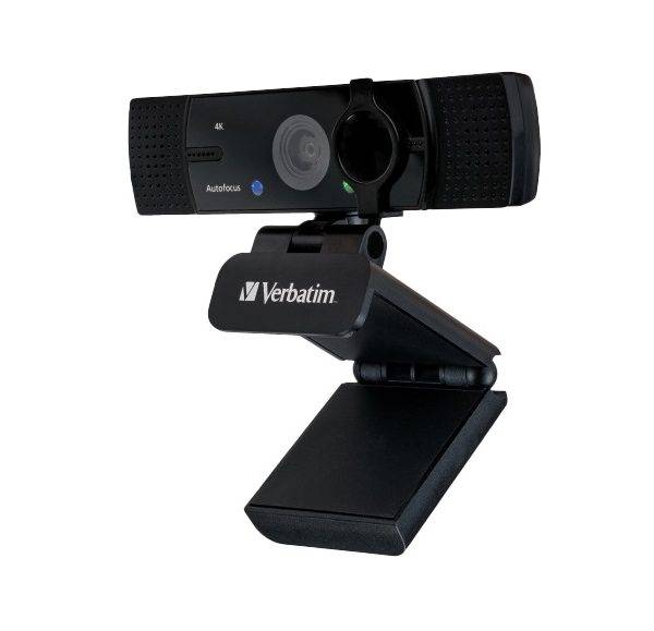 Verbatim Webcam 4K Autofocus Wide Angle with Dual Microphone AWC-03