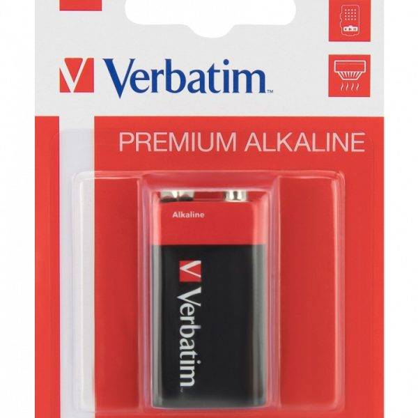 Verbatim Alkaline 9V 1pc Batteries