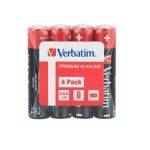 Verbatim Alkaline AAA 4pcs Batteries (Wrap)