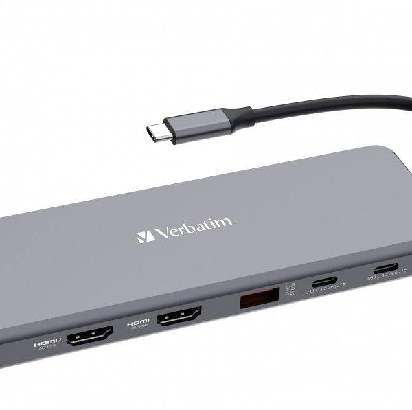Verbatim USB-C 13-Port Hub Triple Display 100W PD CMH-13