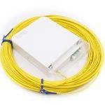 Kuwes Pre-Terminated Fiber Optic Outlet with Pigtail LC/APC SM Bag 20m