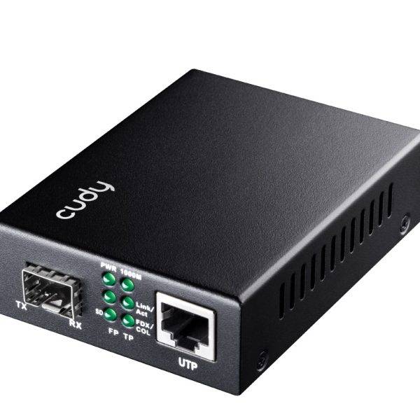 Cudy Fiber Media Converter SFP Slot to Gigabit Ethernet RJ45 MC220