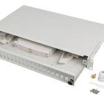 Lanberg Fiber Optic ODF for 24xSC Simplex or 24xLC Duplex Adapters R/M Metal Grey