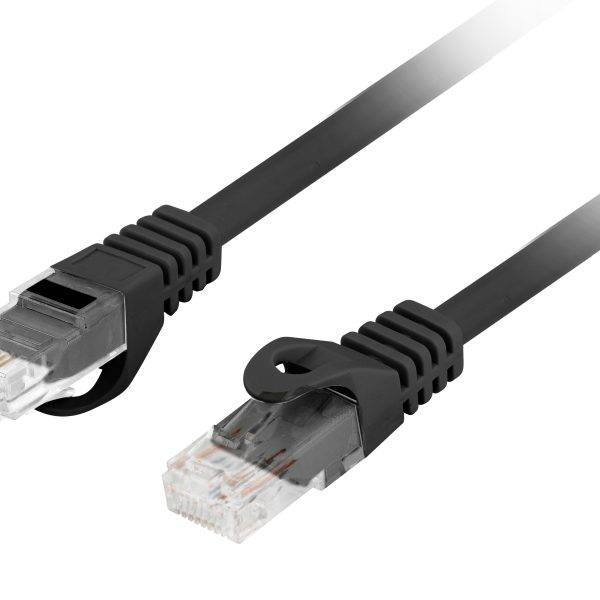 Lanberg Patch Cable CAT.6 UTP CU LSZH 0.5m Black