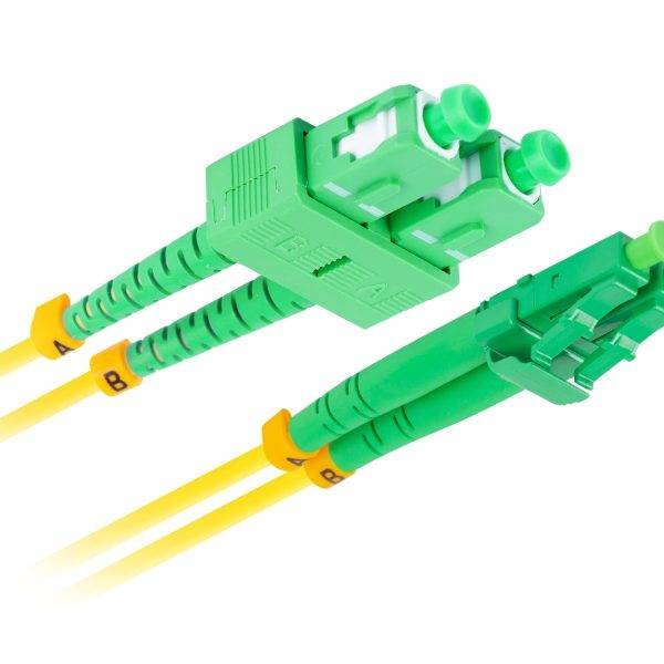 Lanberg Fiber Optic Patch Cord SM SC/APC-LC/APC Duplex LSZH 2.0m