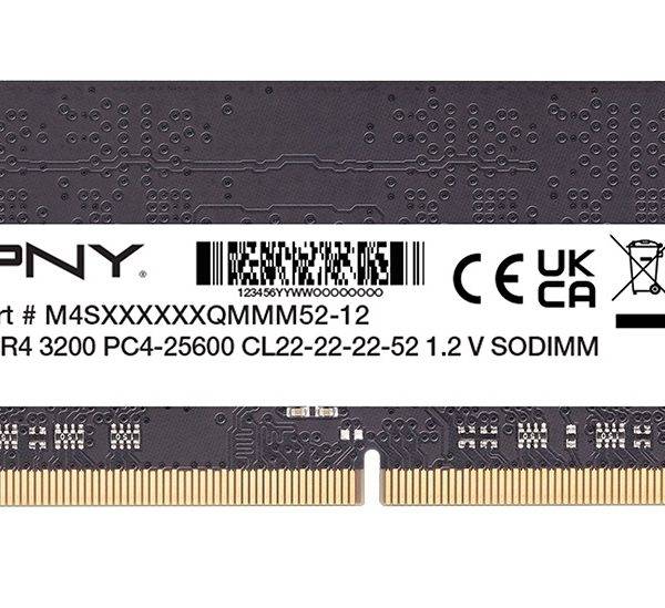 PNY RAM SODIMM DDR4 3200MHz CL22 8GB Notebook Memory