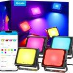Govee Outdoor LED RGBICWW Smart Flood Lights (4pack) H7060