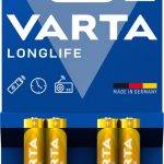Varta Alkaline AAA 4pcs Longlife