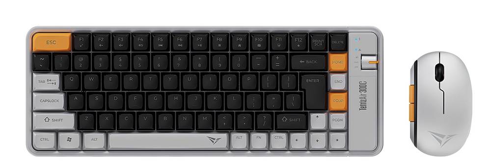Alcatroz Keyboard & Mouse 2.4G+BT Combo 84K Tetriz Air 300C Autumn Black - Image 2