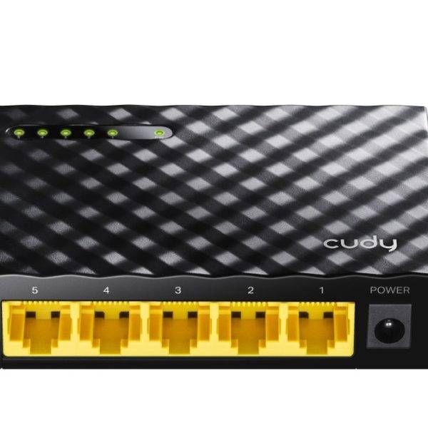 Cudy Switch Gigabit Ethernet 5-Ports Desktop GS105D with UK Plug