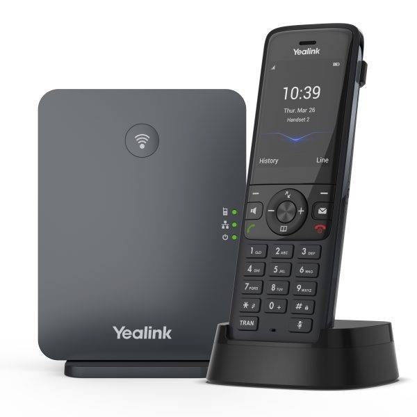 Yealink IP Phone Cordless DECT Base & W78H Handset with Bluetooth & Elegant Design W78P