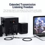 Vention AUDIO 3.5mm F to 2RCA M Cable 1.5m VAB-R01-B150 - Image 2