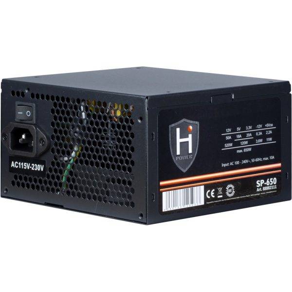 InterTech HiPower SP-650, 650W Power Supply