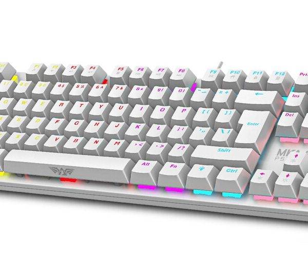 Armaggeddon MKA-2C Neo White Mechanical Gaming Keyboard 87 Brown Keys