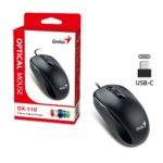Genius Mouse Wired USB-C DX-110 Black - Image 3