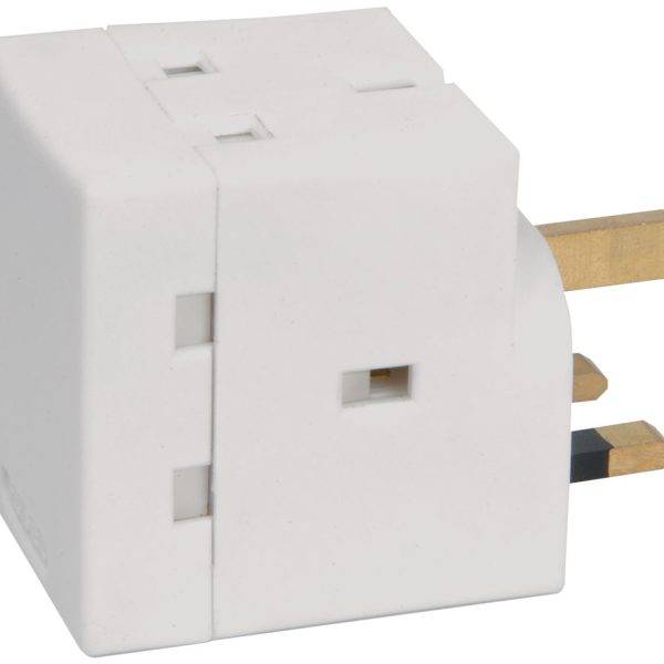 Mercury 3 Way UK Mains Adaptor 13A 429.813UK