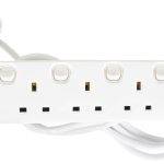 Mercury 4 Gang Switched Extension 2.0m 430.007UK