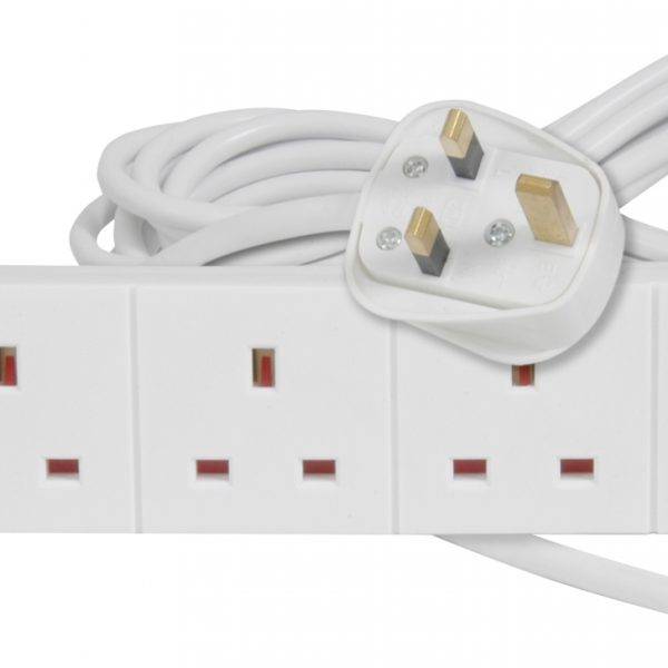 Mercury 4Gang with Surge Protector 2.0m in Polybag 430.009UK