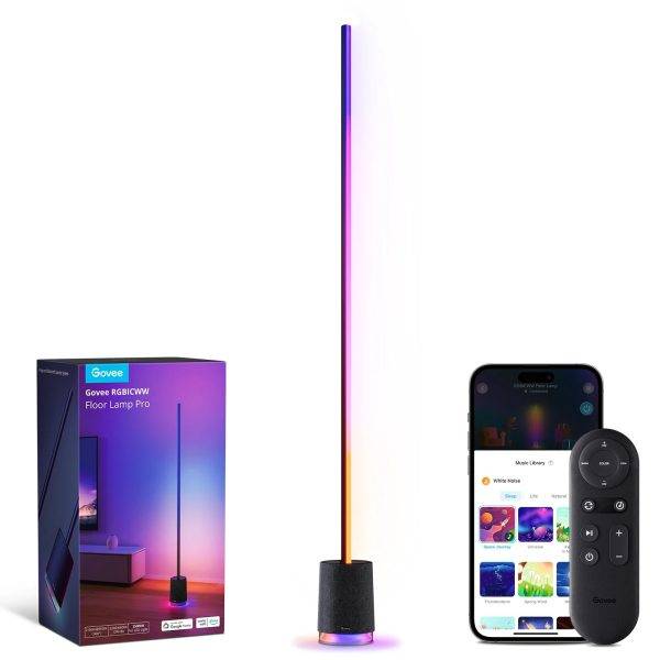 Govee Lamp Floor Smart RGBICWW w/Speaker (Floor Lamp Pro Black) H6079