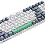 Machenike K500-B94 White Mechanical Gaming Keyboard 94 Red Switch Keys