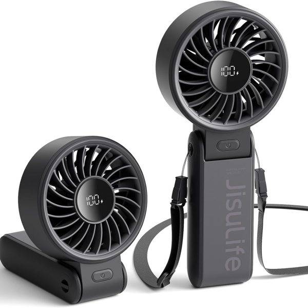 Jisulife Portable Personal Fan Life7 5000mAh Black