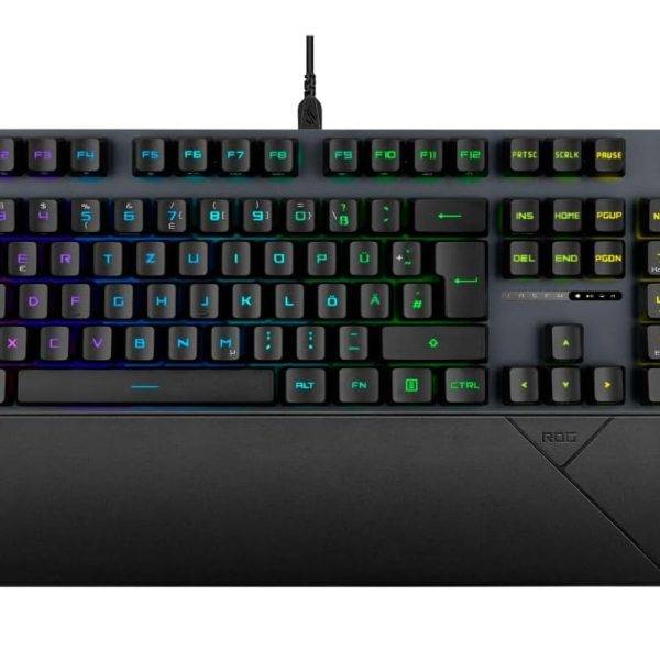 ASUS ROG Strix Scope II RX Mechanical Gaming Keyboard 104 RX Red Keys with Wrist Rest IP57 Waterproof