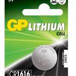 GP Lithium Button Cell CR1616 5-pack 656.776UK