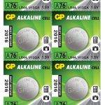 GP Alkaline Button Cell 1.5V LR44 10pcs 656.206UK