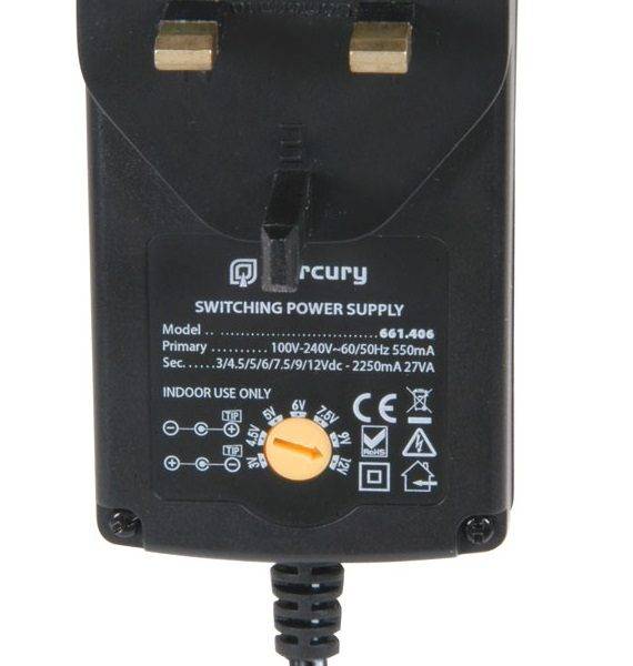 Mercury Switch-Mode Power Supply 2250mA 661.406UK