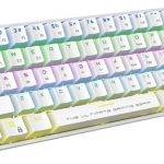 Armaggeddon MBA-61R White Wireless Bluetooth Mechanical Keyboard 61 Blue Keys