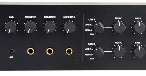 Adastra V122 100V Matrix Amplifier 2x120W FM/USB/BT 953.251UK