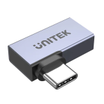 Unitek USB-C 4.0 Male to Female Adaptor 90degrees (Side) A1040GY