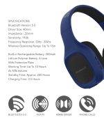 SonicGear Airphone 5 Bluetooth Headphones Blue - Image 2