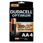 Duracell OPTIMUM AA Up to 200% More Power than Duracell Plus (4pcs)