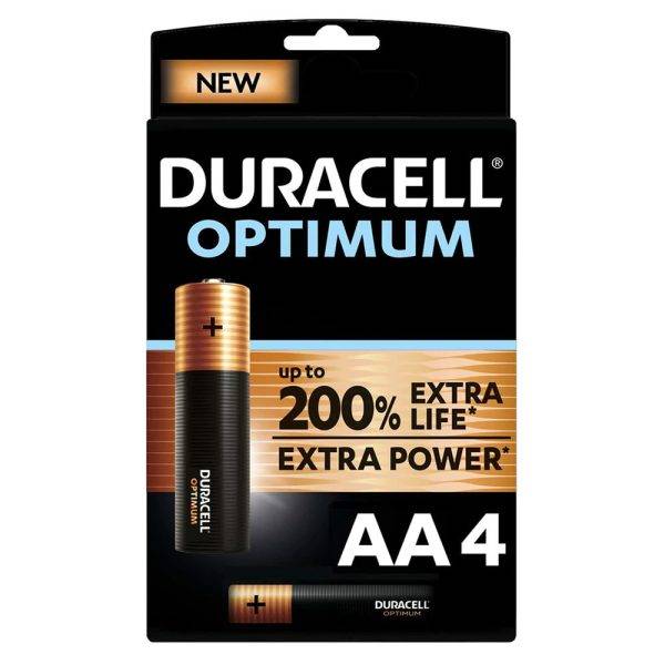 Duracell Optimum AA Batteries 4pcs