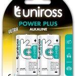 Uniross C Power Plus Alkaline Batteries 2 Pcs