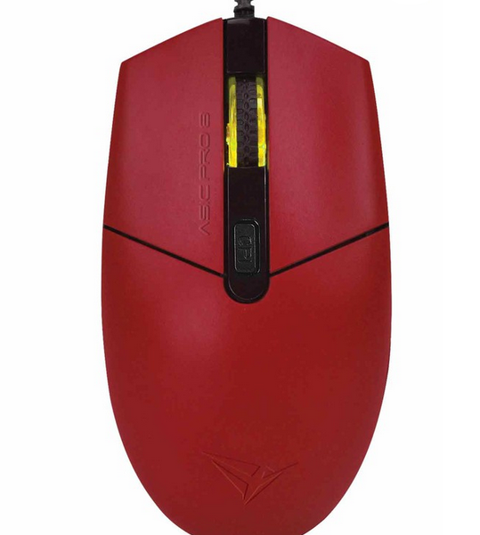 Alcatroz ASIC PRO 8 Wired Blue Ray Mouse Red