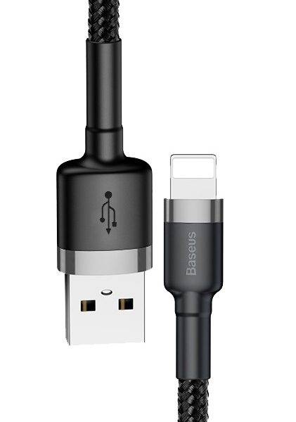 Baseus Cafule Braided Lightning Cable 2.4A 0.5m Grey