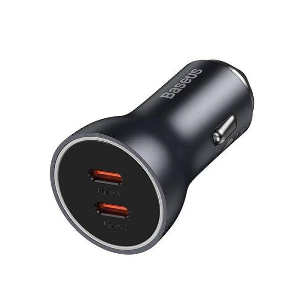 Baseus Car Charger C+C 60W Golden Contactor Max Dark GrayDuplicate