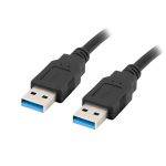 Lanberg USB Type-A 3.0 Male to Male Cable 1.0m Black