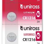 Uniross CR1216 Button Cell Lithium Battery (5pack)