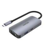 Unitek D1051A USB3.1 TypeC Hub 2xHDMI/VGA/PD100W up to 3 monitors