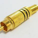 DigitMX DMX-RCAB RCA Plug Gold Black