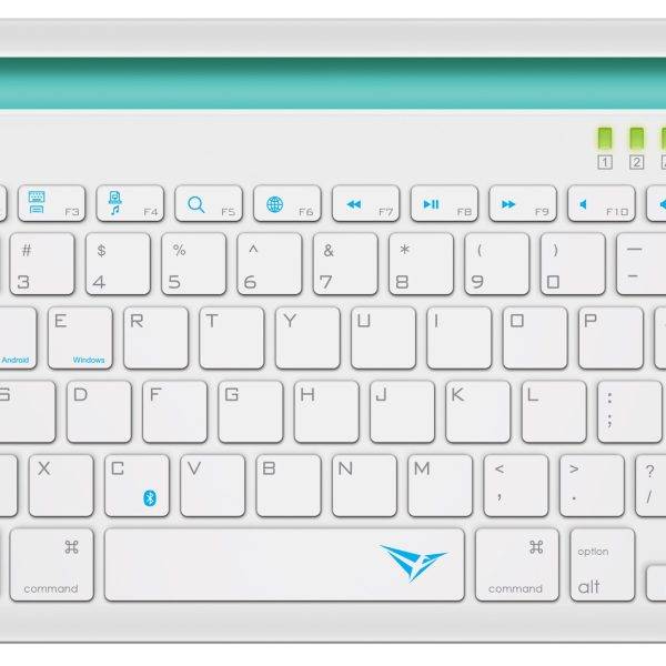 Alcatroz XPLORER DOCK1BT Bluetooth Keyboard & Tablet Dock White