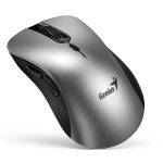 Genius Wireless Silent AI Ergonomic Mouse 8100S with Thumb & Finger Rest Silver