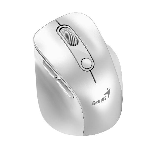 Genius Mouse Wireless+BT Rechargeable Mini RGB Ergo 9000S Pro White