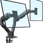 NBMounts G65 Dual Arm Heavy Duty Gas Desk Monitor Mount