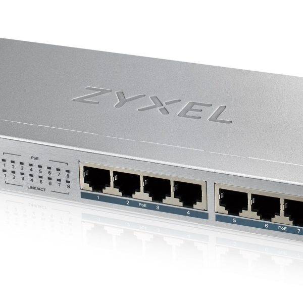 Zyxel Switch PoE Gigabit 8PoE 60W GS1008-HP UK Plug