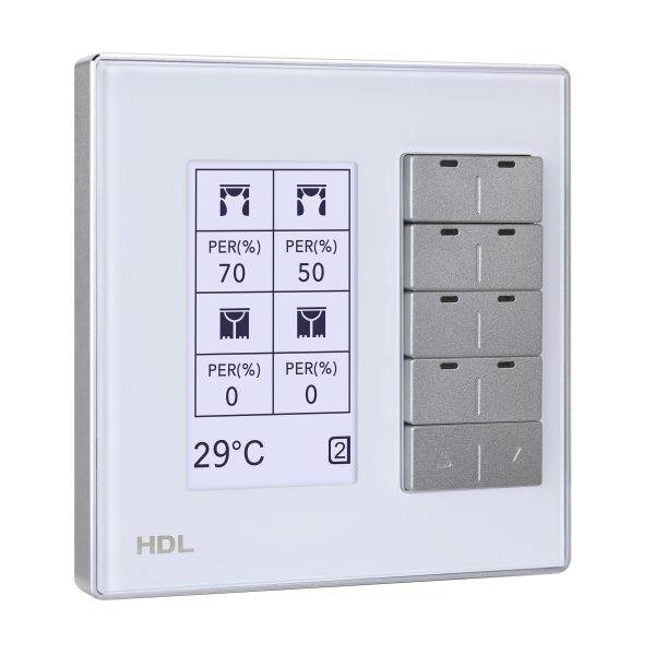 HDL Panel DLP MODERN Series 8 Buttons White
